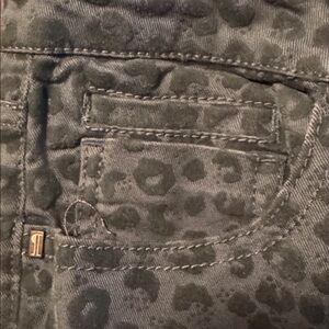 Anthropology Pilcro and the Letterpress navy Leopard Print Women's Jeans